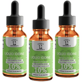 10% Liquid Iodine Drops Thyroid Support Supplement 2oz - Lugols Originals