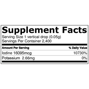 15% Lugols Iodine Solution Drops Thyroid Support Supplement 4oz