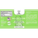 10% Nascent Iodine Liquid Drops Thyroid Supplement 2oz