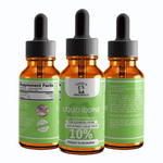 10% Liquid Iodine Drops Thyroid Support Supplement 2oz - Lugols Originals