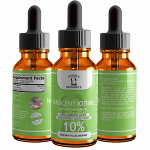 10% Nascent Iodine Liquid Drops Thyroid Supplement 2oz