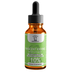 10% Nascent Iodine Liquid Drops Thyroid Supplement 2oz