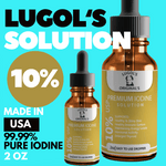 10% Lugol's Solution Iodine Drops | High-Yield Formula | Lugol's Original's