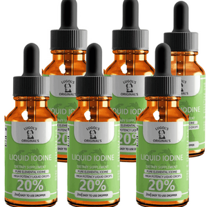 20% Liquid Iodine Drops Thyroid Support Supplement 2oz - Lugols Originals