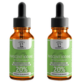 20% Nascent Iodine Liquid Drops Thyroid Support Supplement 2oz - Lugols Originals