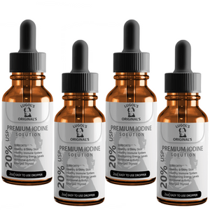 20% Lugols Iodine Solution Drops Thyroid Support Supplement 2oz - Lugols Originals
