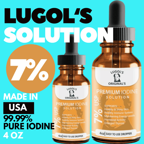 7% Lugols Iodine Solution Drops Iodine Supplement 4 oz