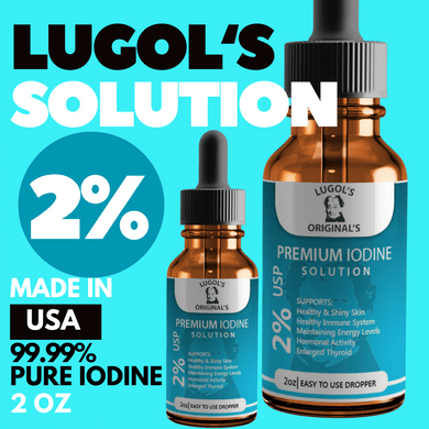 2% Lugols Iodine Solution Drops Iodine Supplement 2oz