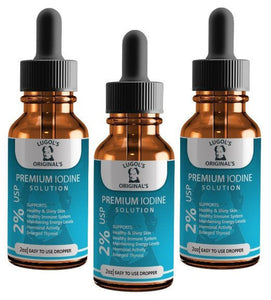 2% Lugols Iodine Solution Drops Thyroid Support Supplement 2oz - Lugols Originals