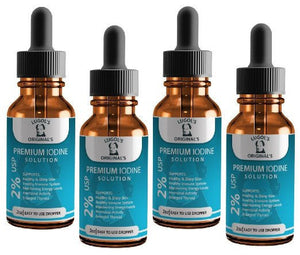2% Lugols Iodine Solution Drops Thyroid Support Supplement 2oz - Lugols Originals